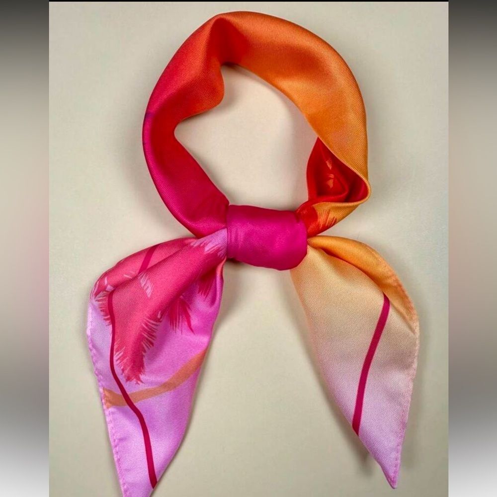 Vibrant Pink and Orange Scarf N1102